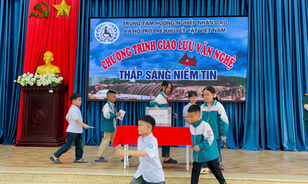 CHƯƠNG TRÌNH GIAO LƯU VĂN NGHỆ THẮP SÁNG NIỀM TIN BÀI HỌC VỀ NGHỊ LỰC VÀ LÒNG NHÂN ÁI TẠI TRƯỜNG TIỂU HỌC NGHĨA LỢI