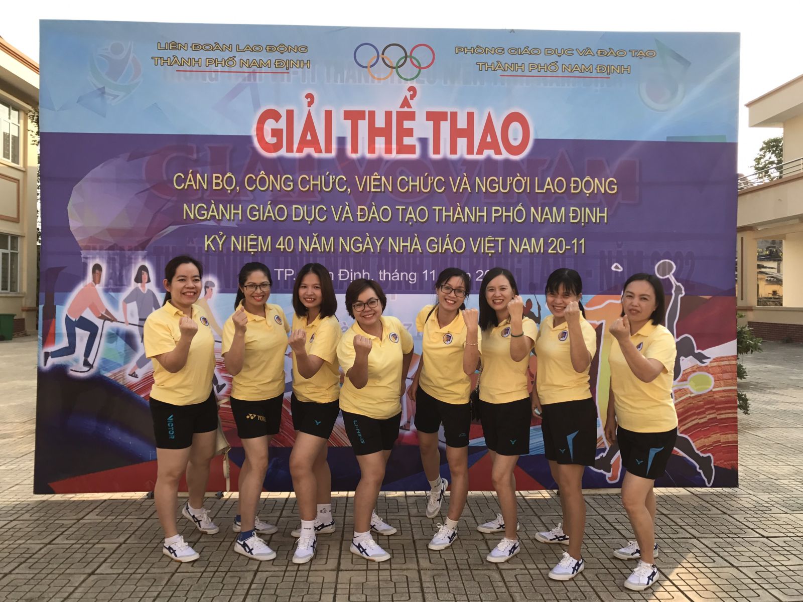 TRƯỜNG TH PHẠM HỒNG THÁI TÍCH CỰC THAM GIA GIẢI THỂ THAO CB-GV NGÀNH GIÁO DỤC THÀNH PHỐ NAM ĐỊNH NĂM 2022 CHÀO MỪNG KỶ NIỆM 40 NĂM NGÀY NGVN 20-11